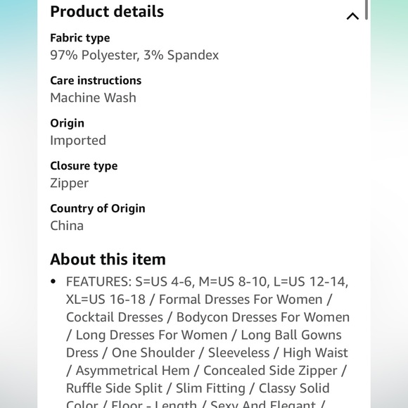 Emerald green long one shoulder formal dress - Picture 3 of 3